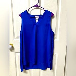 Pleione XL Royal Blue Sleeveless Top, Lightweight, Loose fitting, comfortable